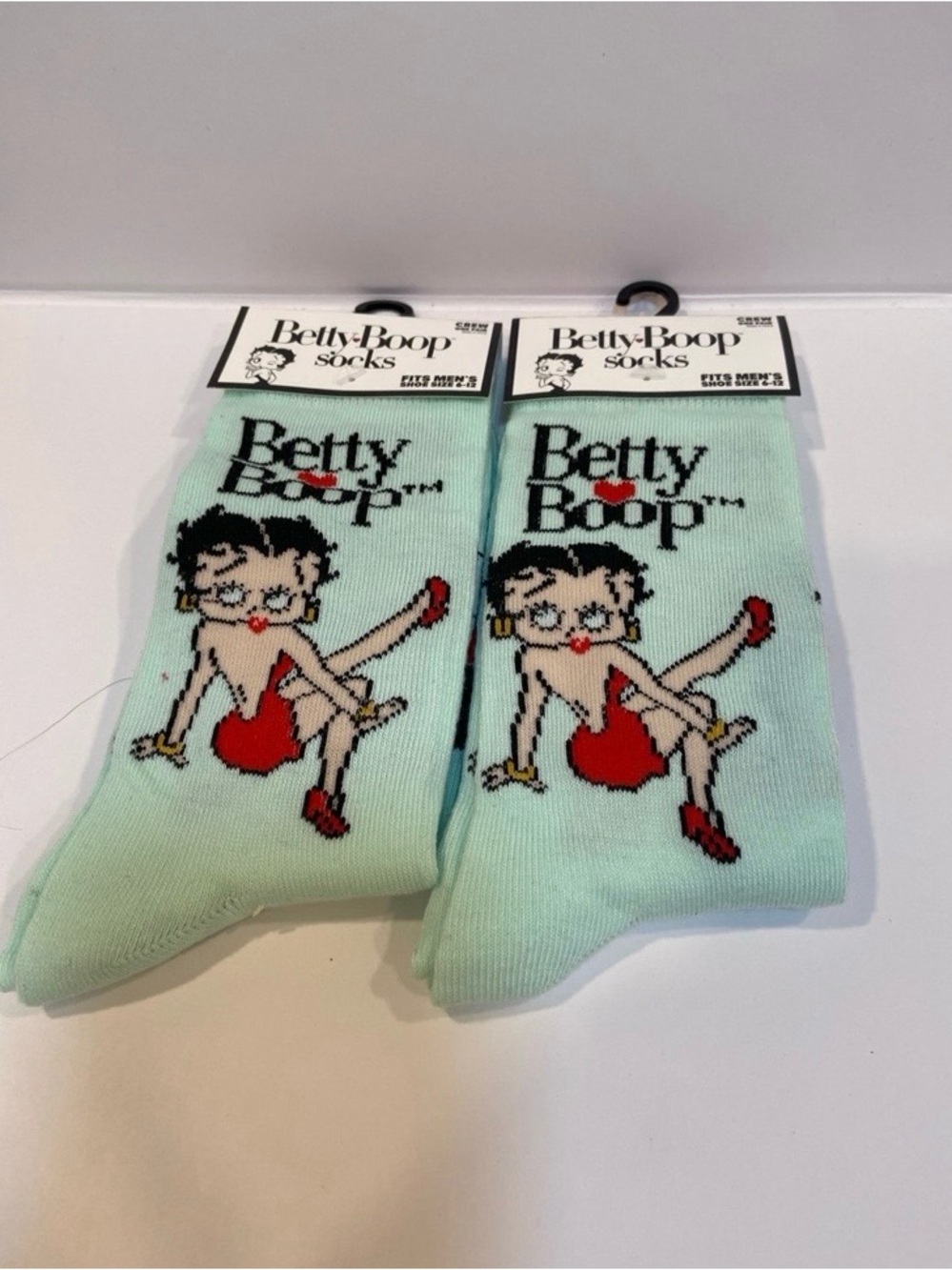 Set of 2 Betty Boop Crew Socks